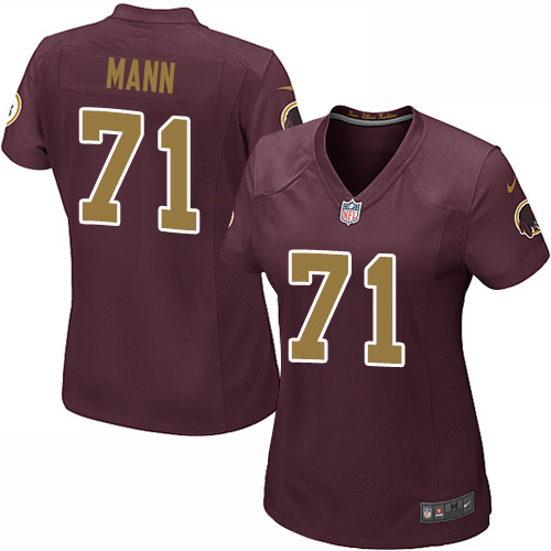 Women's Game Charles Mann Nike Jersey Burgundy Red Alternate - #71 80th Anniversary NFL Washington Redskins